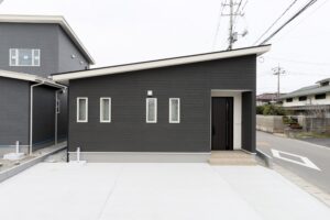 江津市都野津町平屋モデルハウス　外観