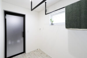 米子市新開平屋モデルハウス　ランドリールーム