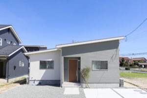出雲市斐川町富村平屋モデルハウス　外観
