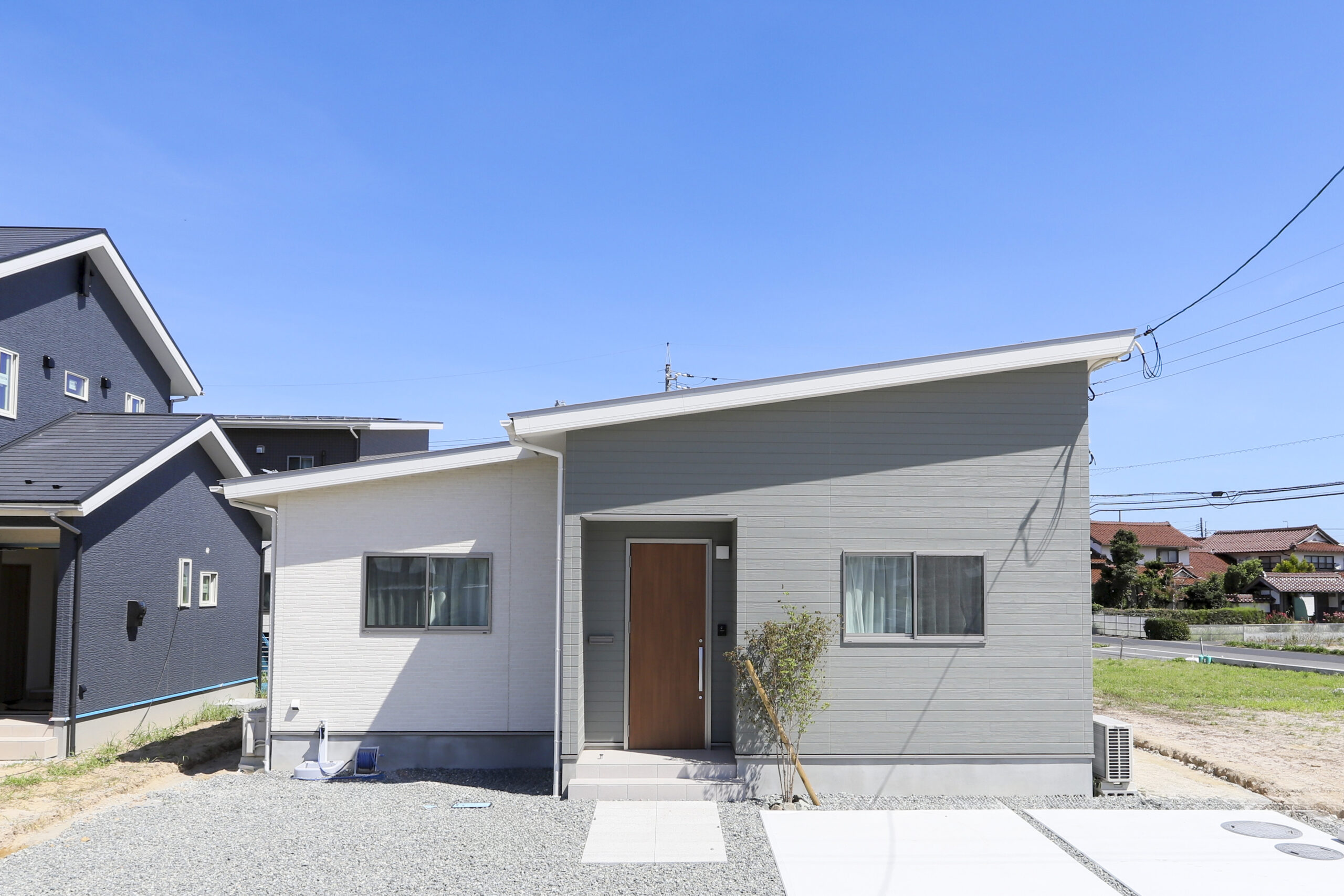 出雲市斐川町富村平屋モデルハウス　外観