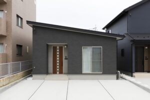 益田市かもしま東平屋モデルハウス　外観